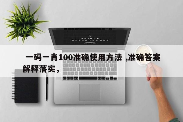  一码一肖100准确使用方法 ,准确答案解释落实，